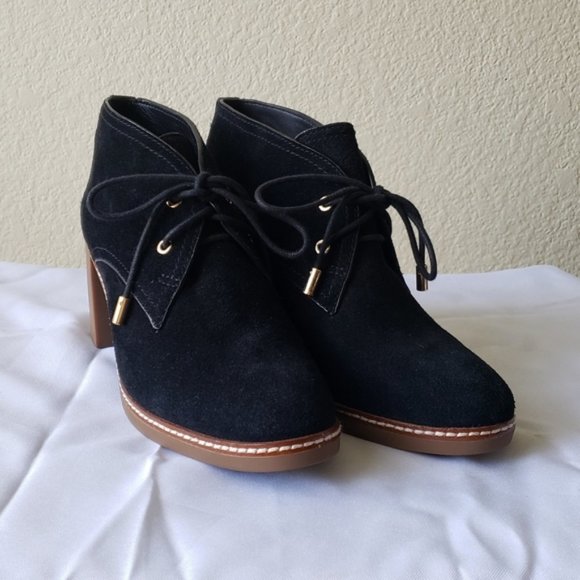 Tory Burch Shoes - Tory Burch Hilary Suede Chukka Bootie Blk Sz 10